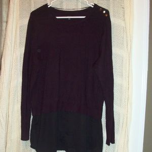 NWOT Apt. 9 Woman's long Sleeve two tone shirt
